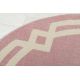 Kilimas HAMPTON Lux Apskritas kilimas rožinė