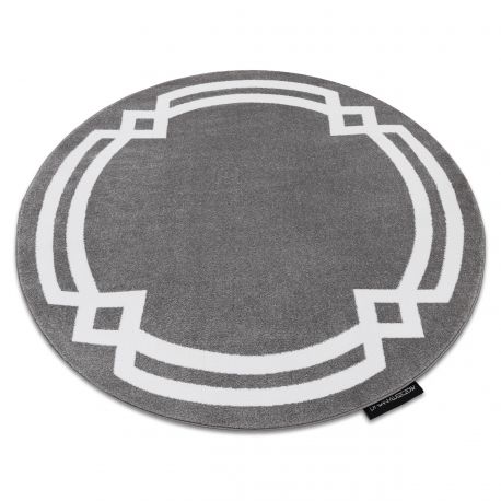 Teppich HAMPTON Lux Kreis grau