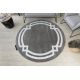 Kulatý koberec HAMPTON Lux šedý