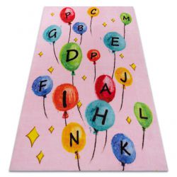Koberec PLAY balónky písmena abeceda G3548-3 růžový 