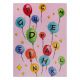 Tæppe PLAY Balloner breve alfabetet G3548-3 lyserød skridsikker