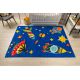 Tæppe PLAY Cosmos planetariske raketter G3420-1 blå skridsikker