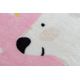 Tappeto PLAY orso stelle G4016-5 rosa