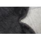 Tepih NOVI DOLLY kvjetar G4372-1 Siva antracit Oponašanje zečjeg krzna