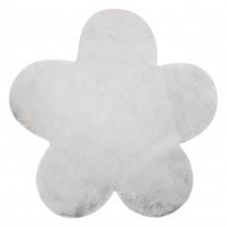 Matta NEW DOLLY flower G4372-2 silver IMITATION AV KANINSPEL