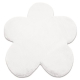 Kilimas NEW DOLLY gėlės G4372-3 balta Triušio kailio imitacija