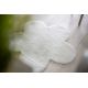 Tapis NEW DOLLY fleur G4372-3 blanc IMITATION DE FOURRURE DE LAPIN
