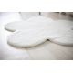 Carpet NEW DOLLY flower G4372-3 white IMITATION OF RABBIT FUR