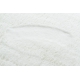 Matto NEW DOLLY kukka G4372-3 valkoinen Jäljitelmä kanin turkista