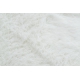 Alfombra NEW DOLLY G4372-3 Flor Imitación de piel de conejo blanco 