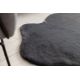 Carpet NEW DOLLY skin G4337-2 grey anthracite IMITATION OF RABBIT FUR