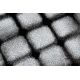 Tæppe INTERO REFLEX 3D kontrolmønster grå
