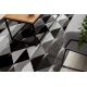 Teppich INTERO PLATIN 3D Dreiecke grau