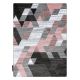 Carpet INTERO TECHNIC 3D Diamonds Triangles blush pink