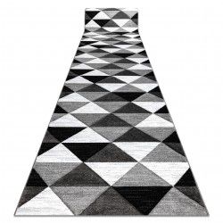 Modernen Läufer 'FEEL' Dreiecke grau creme Breite 70-120 cm beliebige Länge 