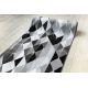 Läufer INTERO PLATIN 3D Dreiecke grau