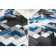 Corridoio INTERO TECHNIC 3D quadri triangoli blu