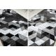 Corridoio INTERO TECHNIC 3D quadri triangoli grigio
