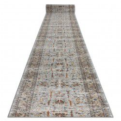 Löpare ARGENT FLOWERS - W7039 blå / grädde