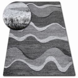 Covor Shadow 8649 negru si gri deschis