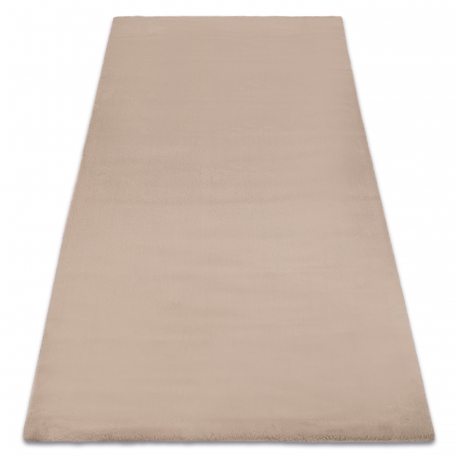 Carpet BUNNY taupe beige IMITATION OF RABBIT FUR