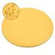 Modern GLOSS covor cerc 6776 85 stilat, cadru, grecesc negru / fildeş