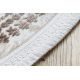 Teppich ACRYL DIZAYN Oval 143 elfenbein / dunkelbeige