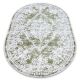 Teppich ACRYL DIZAYN Oval 143 grün / elfenbein