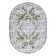 Teppich ACRYL DIZAYN Oval 143 grün / elfenbein
