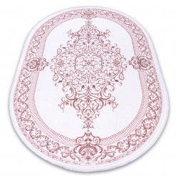 Tappeto ACRILICO DIZAYN ovale 142 avorio / rosa