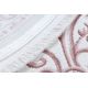 Teppe akryl DIZAYN oval 142 elfenben / rosa