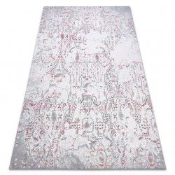 Dywan, Chodnik GLOSS nowoczesny 6776 85 stylowy, ramka, grecki czarny / kość słoniowa