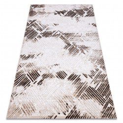 Modern GLOSS szőnyeg, futó szőnyegek 2813 87 elegáns, keret, görög fekete / szürke