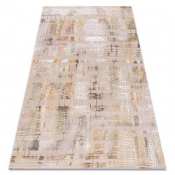 Tapete moderno TULS estrutural, franjas 51248 cinzento