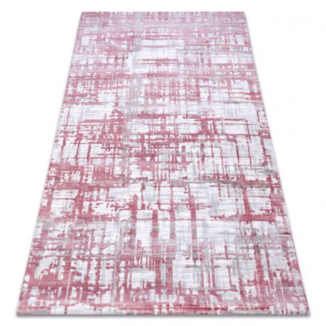 Carpet ACRYLIC DIZAYN 122 light pink / light grey 