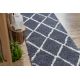Alfombra, alfombra de pasillo BERBER CROSS gris – para la cocina, entrada, pasillo 