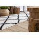 Alfombra, alfombra de pasillo BERBER CROSS blanco – para la cocina, entrada, pasillo 