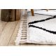 Carpet BERBER CROSS white Fringe Berber Moroccan shaggy