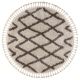 Carpet BERBER BENI circle cream Fringe Berber Moroccan shaggy