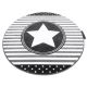 Килим PETIT STAR звезда кръг сиво