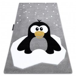 Tæppe PETIT PENGUIN pingvin sne grå