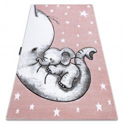 Tapis PETIT TRUMPET TROMPETTE L'ÉLÉPHANT ÉTOILE rose