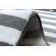 Килим ARGENT - W9557 каркас, vintage, Лінії сірий