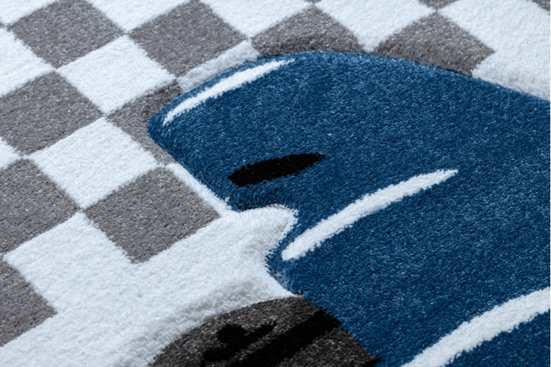 MODERNE farbige TEPPICHE PETIT Race Formula1 Auto blau für Kinder beste  Qualität