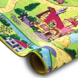 Wykładzina dywanowa CANDY TOWN dziecięca, dla dzieci, uliczki, miasteczko