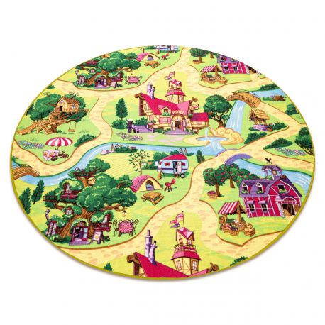 Carpet round CANDY TOWN for children, streets, town