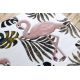 Preproga PETIT GARDEN Flamingos Monstera listi krem