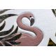 Preproga PETIT GARDEN Flamingos Monstera listi krem