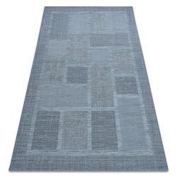 Matta SISAL FORT 36209535 blå squares frame