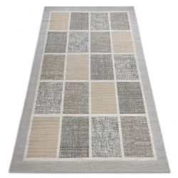 Tappeto KESHAN frange, Telaio orientale 7683/53544 beige / bleu